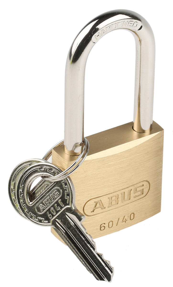 Key Weatherproof Brass, Steel Padlock, Keyed Alike, 6.5mm Shackle, 40mm Body