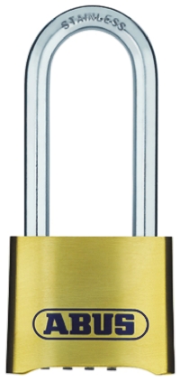 Combination Weatherproof Brass, Stainless Steel Weatherproof Padlock, 8mm Shackle, 53mm Body