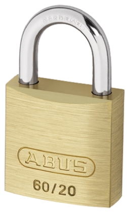 Key Weatherproof Brass, Steel Padlock, 4mm Shackle, 20mm Body