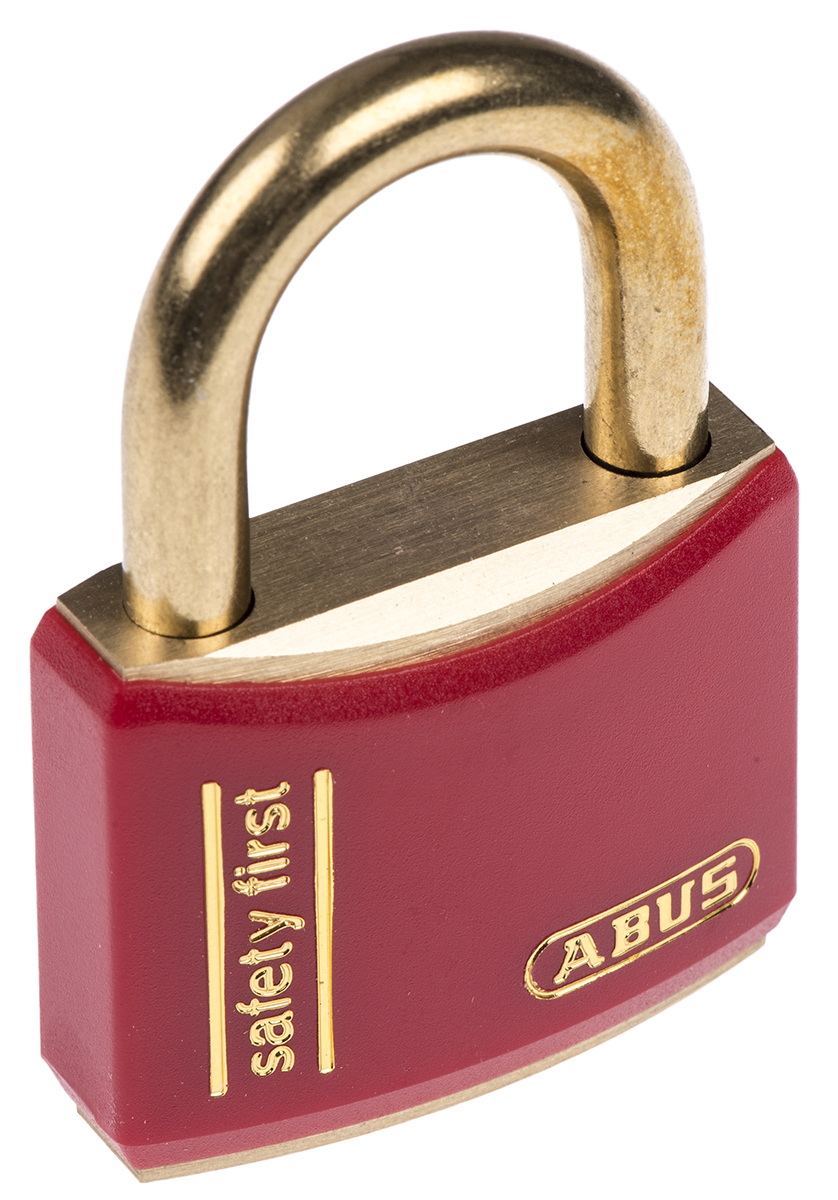 Key Weatherproof Brass Safety Padlock, 6mm Shackle, 40mm Body