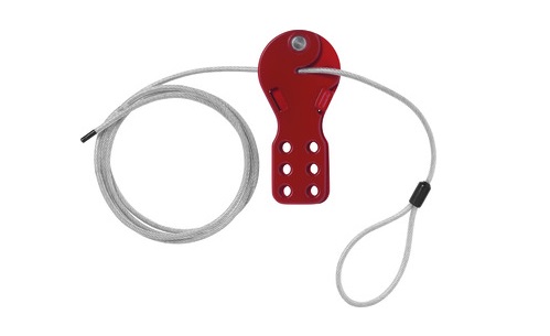6-Lock Plastic, Steel Cable Lockout