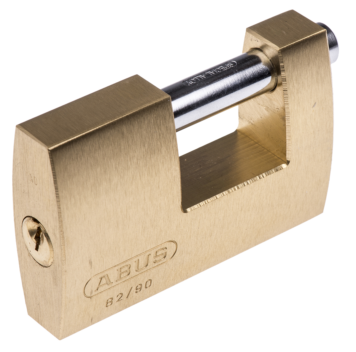 Key Weatherproof Brass, Steel Padlock, 12mm Shackle, 90mm Body